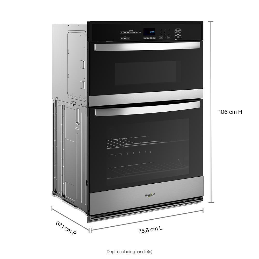 WHIRLPOOL WOEC3030LS Whirlpool 6.4 Total Cu. Ft. Combo Self-cleaning Wall Oven
