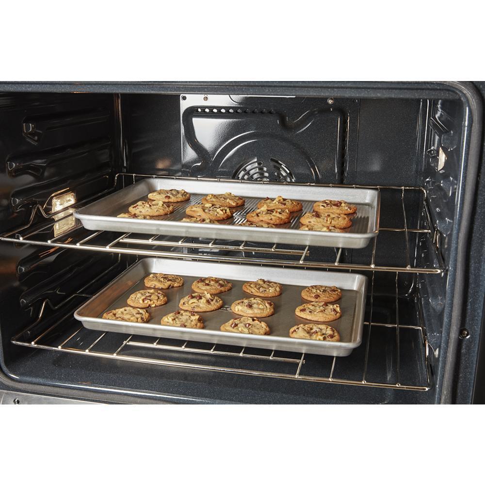 WHIRLPOOL WOEC5027LB 5.7 Total Cu. Ft. Combo Wall Oven With Air Fry When Connected*