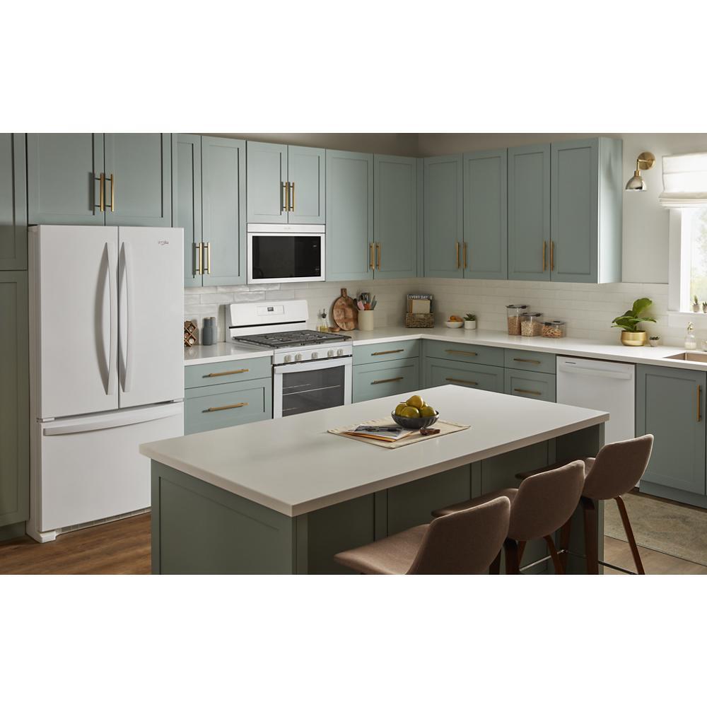 WHIRLPOOL WMMF5930PW 1.1 Cu. Ft. Flush Mount Microwave With Turntable-free Design