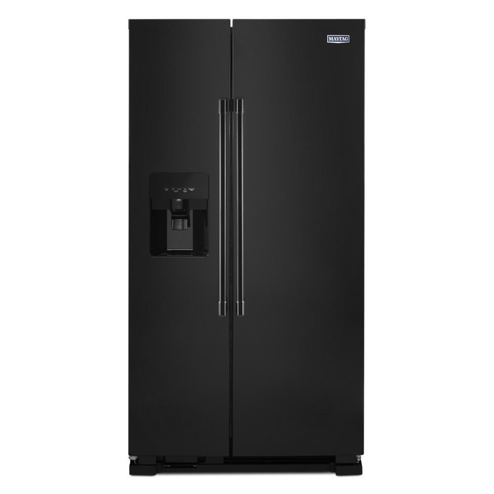 MAYTAG MSS25C4MGB 36-inch Wide Side-by-side Refrigerator With Exterior Ice and Water ...