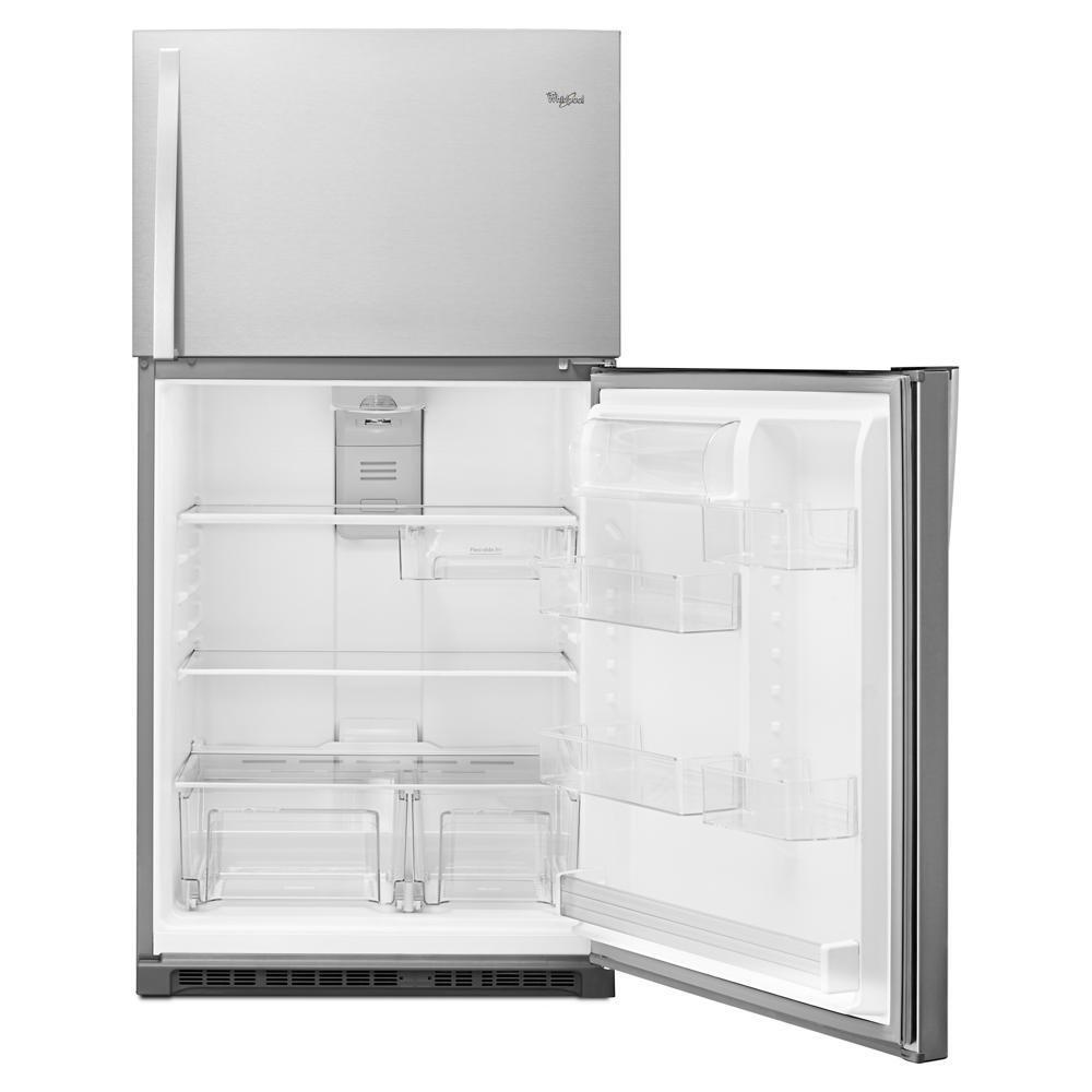 WHIRLPOOL WRT511SZDM Monochromatic Stainless Steel Whirlpool 33"" Wide Top-freezer REF...