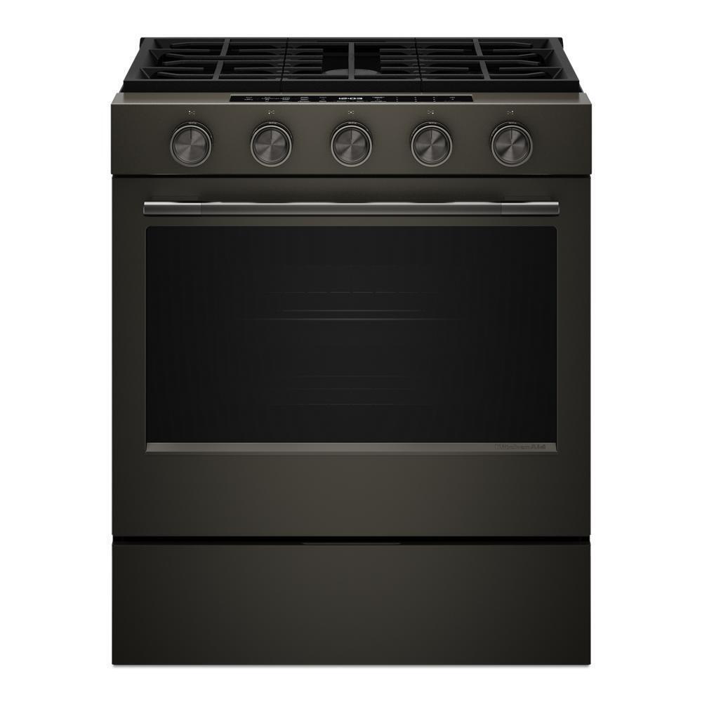 KITCHENAID KSGS530SBE KitchenAid 30-inch 5-element Gas Slide-in Convection Range