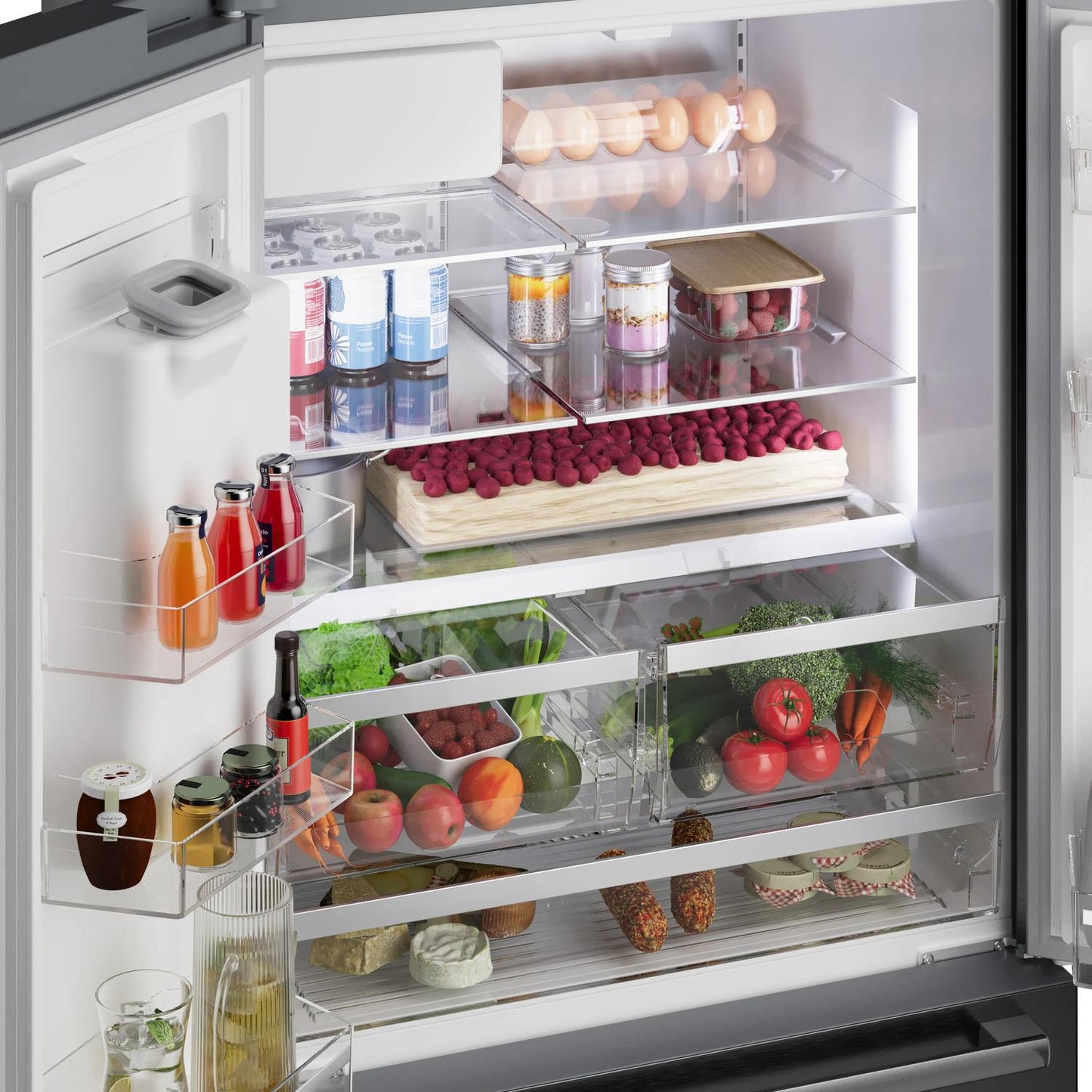 BOSCH B36FD52SNB 500 Series French Door Bottom Mount Refrigerator 36"" Black STAINLES...