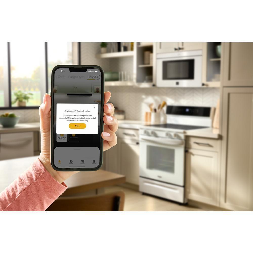 WHIRLPOOL WFES7530RW 30-inch Smart Electric Range With Air Cooking Technology, WIPECLEAN...