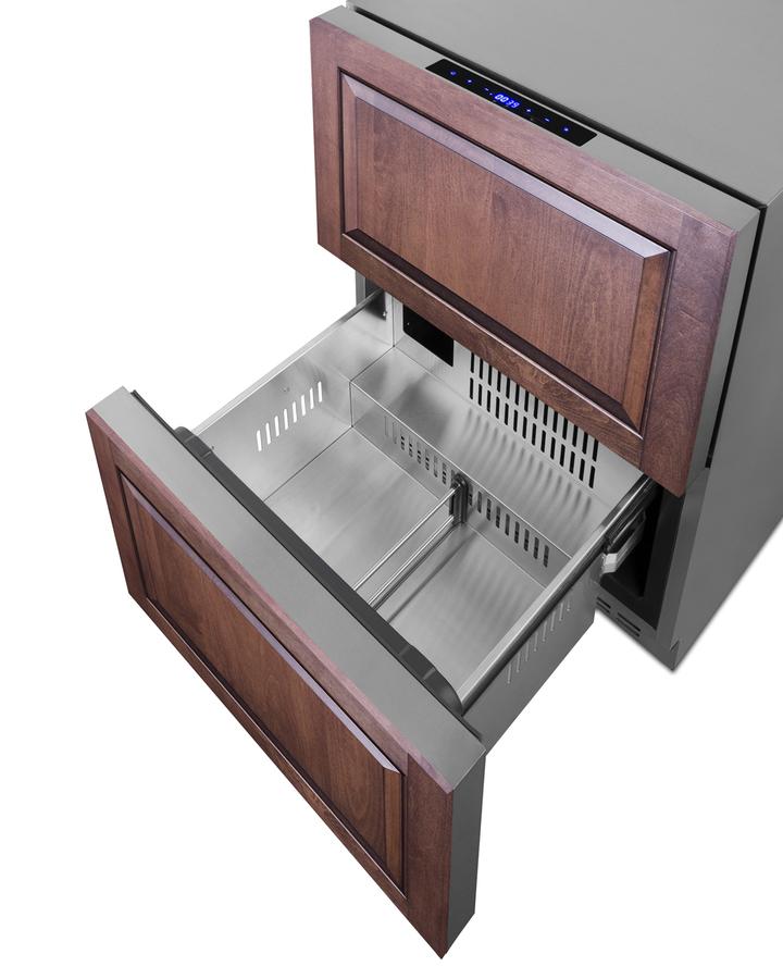 SUMMIT SPRF34D Summit 24"" Wide 2-drawer Refrigerator-freezer