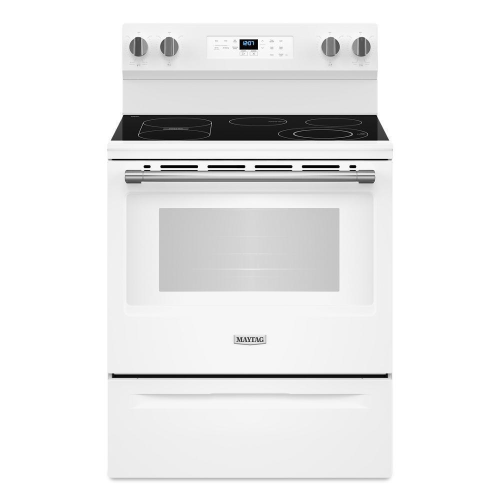 MAYTAG MFES6030RW 30-inch Wide Electric Range With No Preheat Air Fry and Air Baking ...