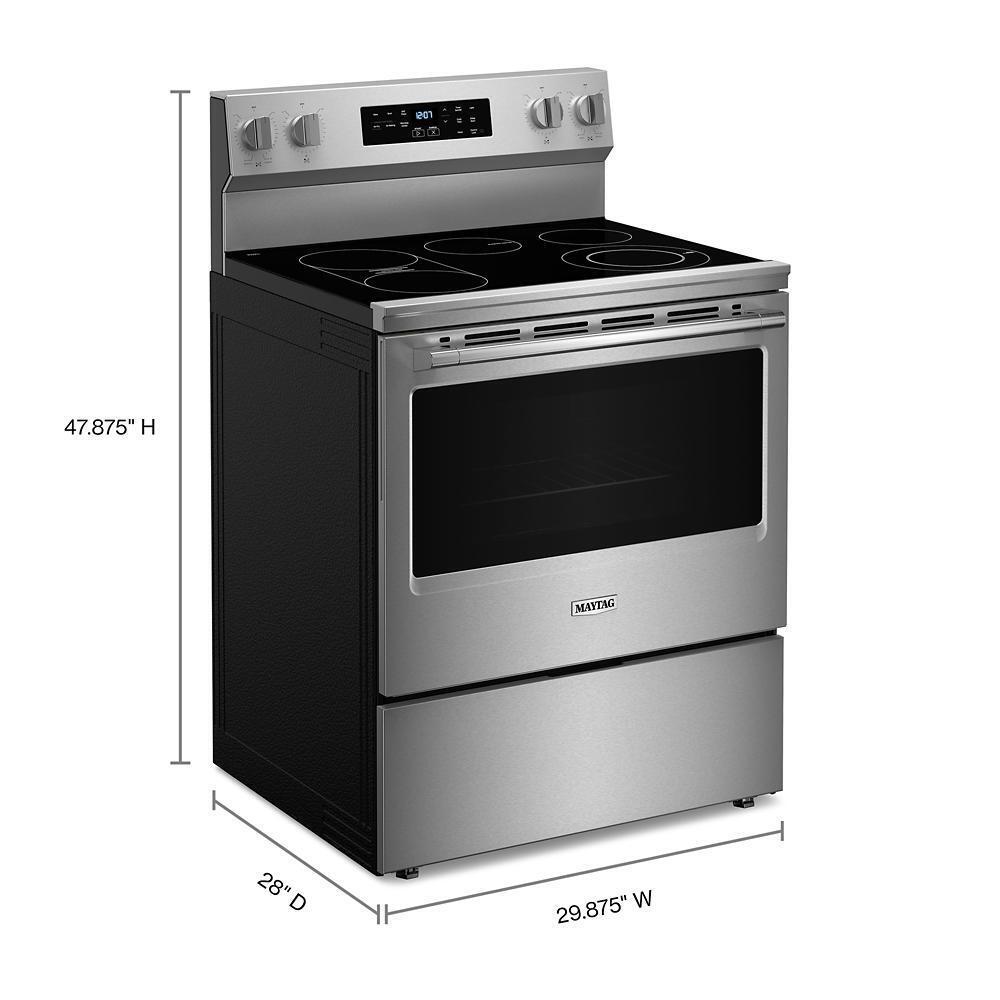 MAYTAG MFES6030RZ 30-inch Wide Electric Range With No Preheat Air Fry and Air Baking ...