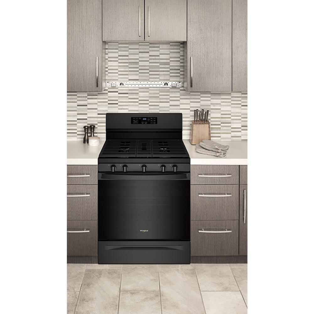 WHIRLPOOL WFG550S0LB 5.0 Cu. Ft. Whirlpool Gas 5-in-1 Air Fry Oven