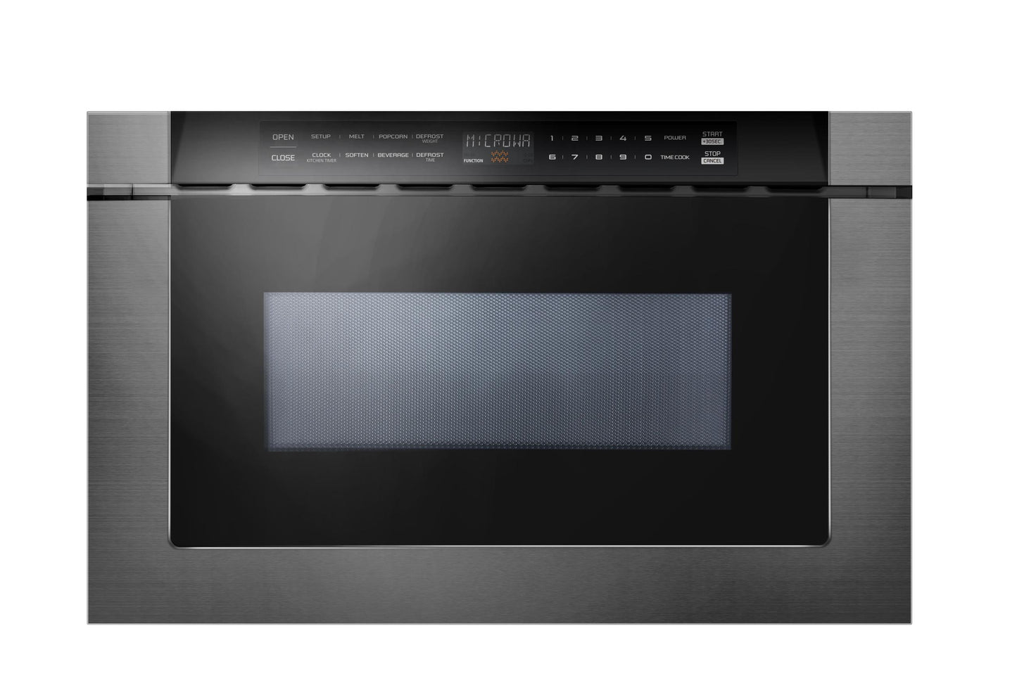 XO APPLIANCE XOMWD24BS 24"" Built-in Microwave Drawer - Black Glass & Black Stainless
