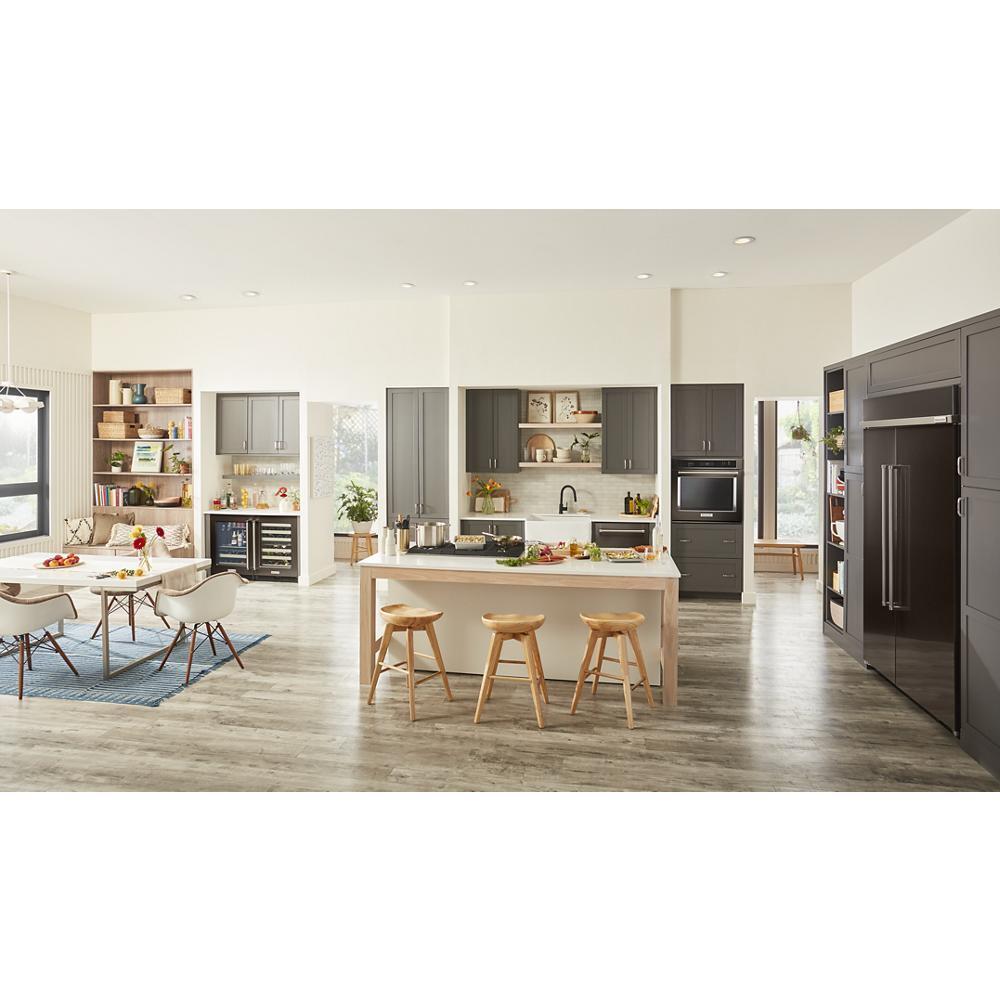 KITCHENAID KUWL314KBS 24"" Undercounter Wine Cellar With Glass Door and Metal-front Racks ...