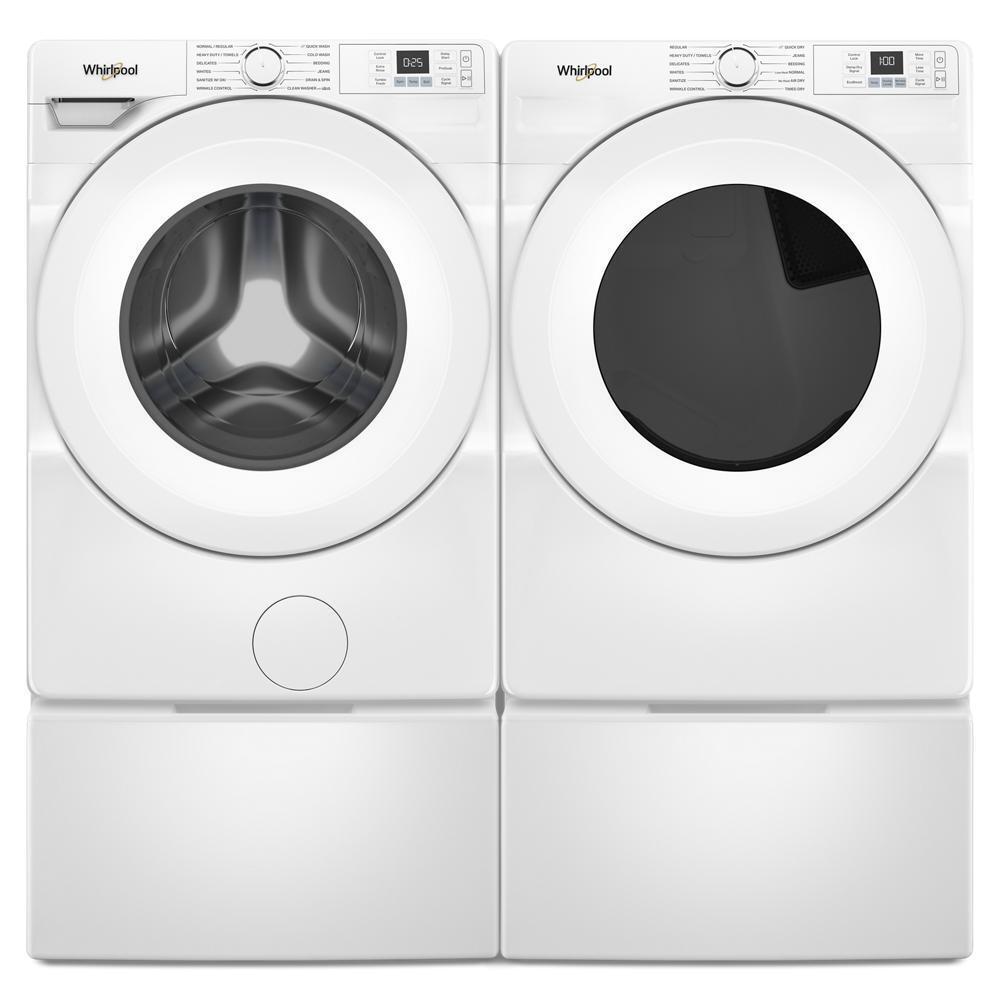 WHIRLPOOL WGD4720RW 7.4 Cu. Ft. Smart Front Load Energy Star Gas Dryer With Quick DR...
