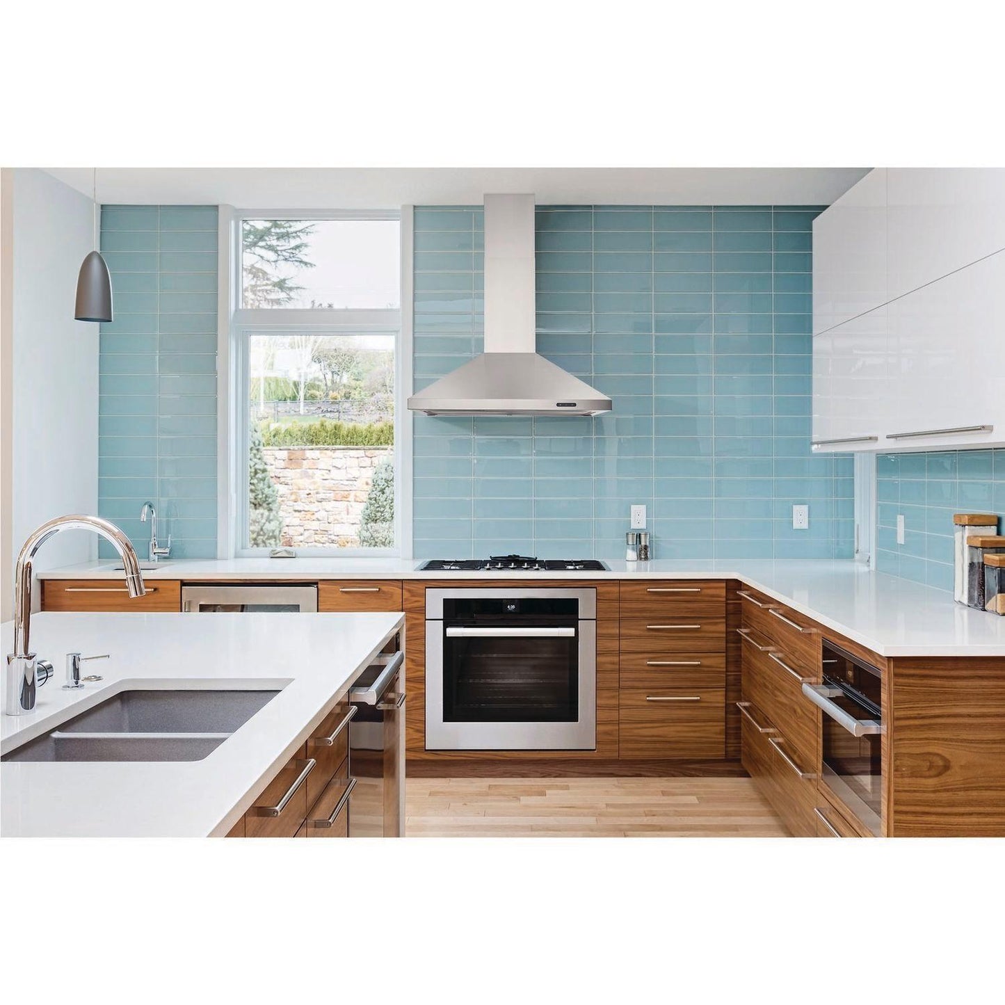BROAN EW4836SS 36-in. Convertible Wall Mount Chimney Range Hood With LED Light In ...