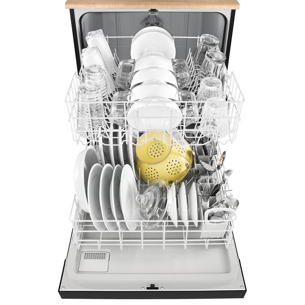 WHIRLPOOL WDP370PAHB Whirlpool, 3 Cycles, 4 Options, 55 Dba, Plastic Tub Portable DISHWAS...