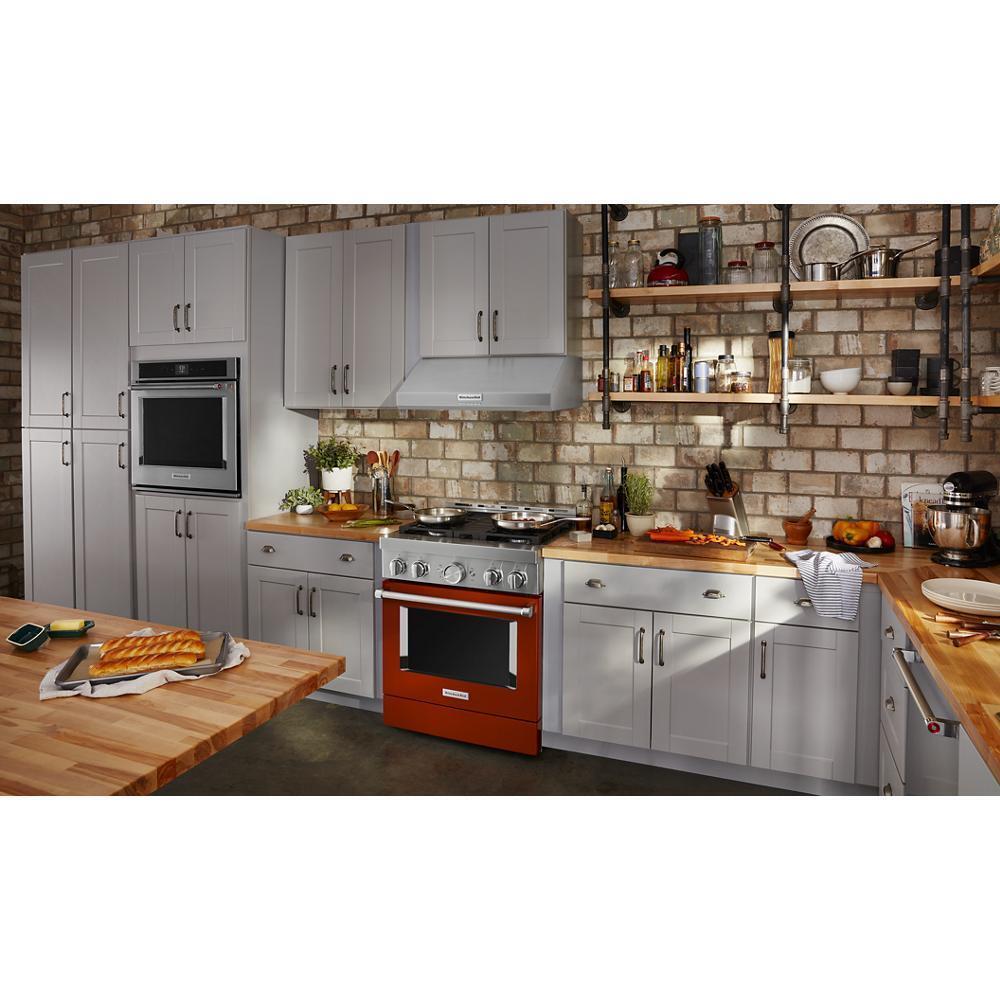 KITCHENAID KFGC500JSC Kitchenaid 30'' Smart Commercial-style Gas Range With 4 Burners ...