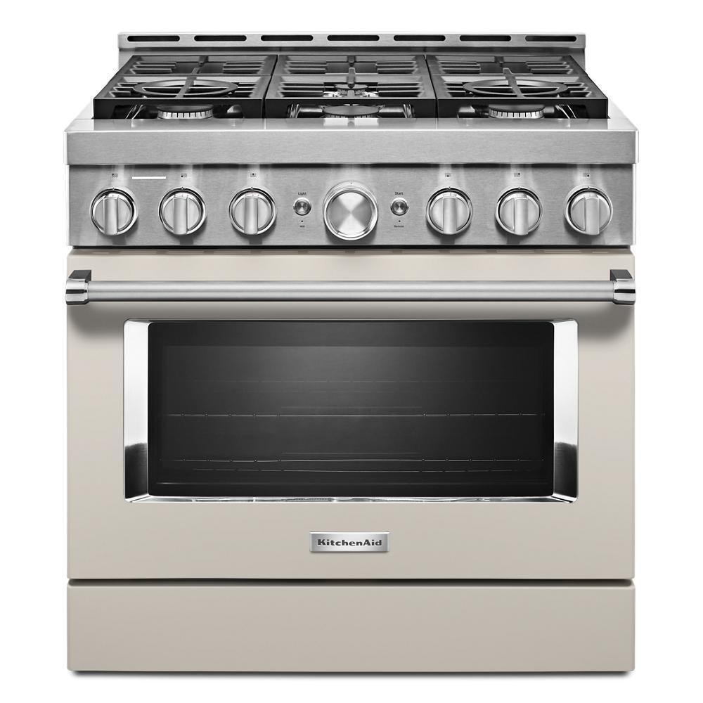 KITCHENAID KFGC506JMH Kitchenaid 36'' Smart Commercial-style Gas Range With 6 Burners ...