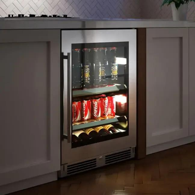 XO APPLIANCE XOU24BCGSR XO Appliance Beverage Center 24"" Ss Glass Rh
