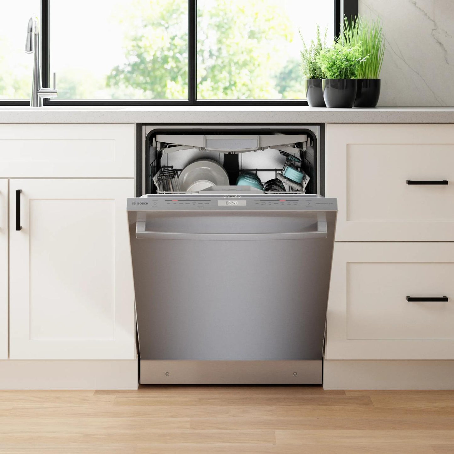 BOSCH SHX78B75UC Bosch 800 Series Dishwasher 24'' Stainless Steel Shx78b75uc