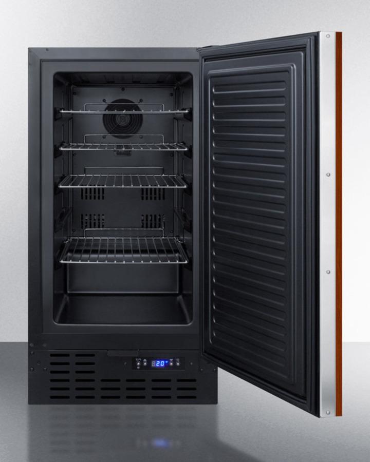 SUMMIT SCFF1842IF Ada Compliant 18"" Wide Frost-free Freezer In Black for Built-in or ...