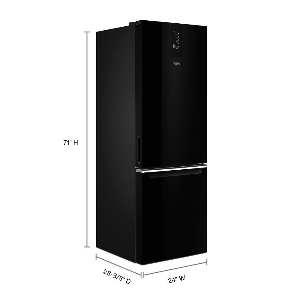 WHIRLPOOL WRB533CZJB Whirlpool 24-inch Wide Bottom-freezer Refrigerator - 12.7 Cu. Ft.