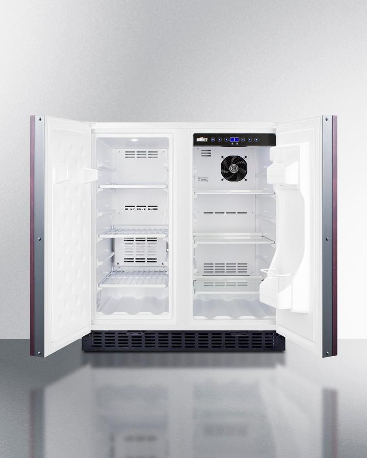 SUMMIT FFRF3075WIF Frost-free Side-by-side Refrigerator-freezer for Built-in or FREEST...