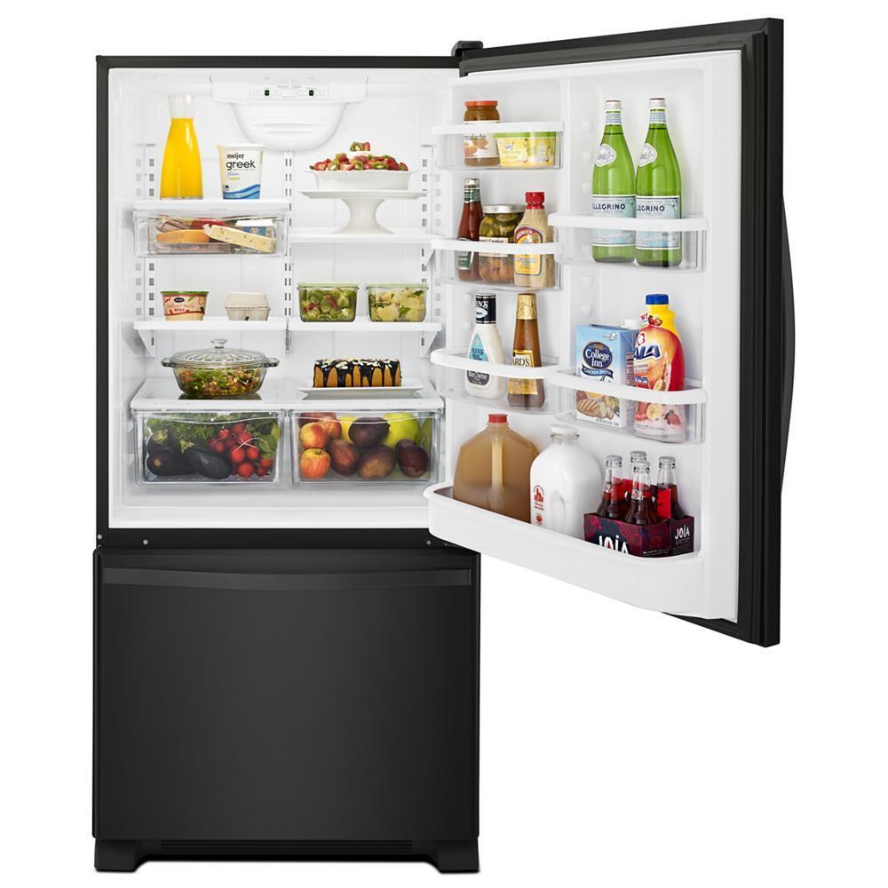 WHIRLPOOL WRB329DMBB Whirlpool 19 Cu. Ft. Bottom-freezer Refrigerator With Freezer Drawer