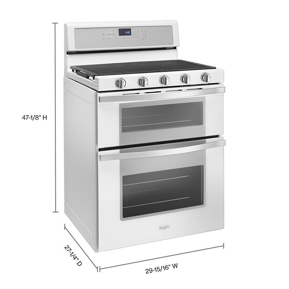 WHIRLPOOL WGG745S0FH Whirlpool 6.0 Cu. Ft. Gas Double Oven Range With Center Oval Burner