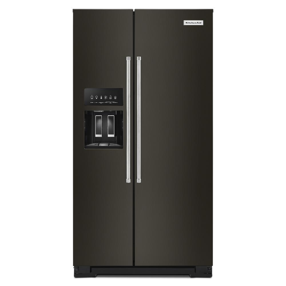 KITCHENAID KRSC700HBS 19.9 Cu Ft. Counter-depth Side-by-side Refrigerator With Exterior I...