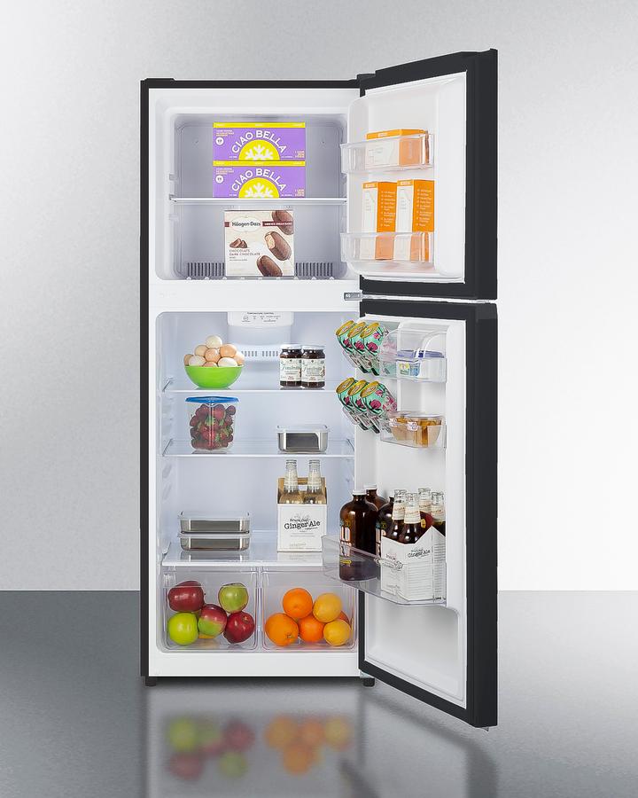 SUMMIT FF1087B Summit 24"" Wide Top Mount Refrigerator-freezer