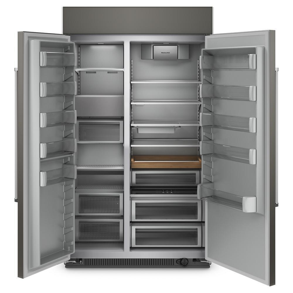KITCHENAID KBSN708MPA 30 Cu. Ft. 48"""" Built-in Side-by-side Refrigerator With PANEL-READY...
