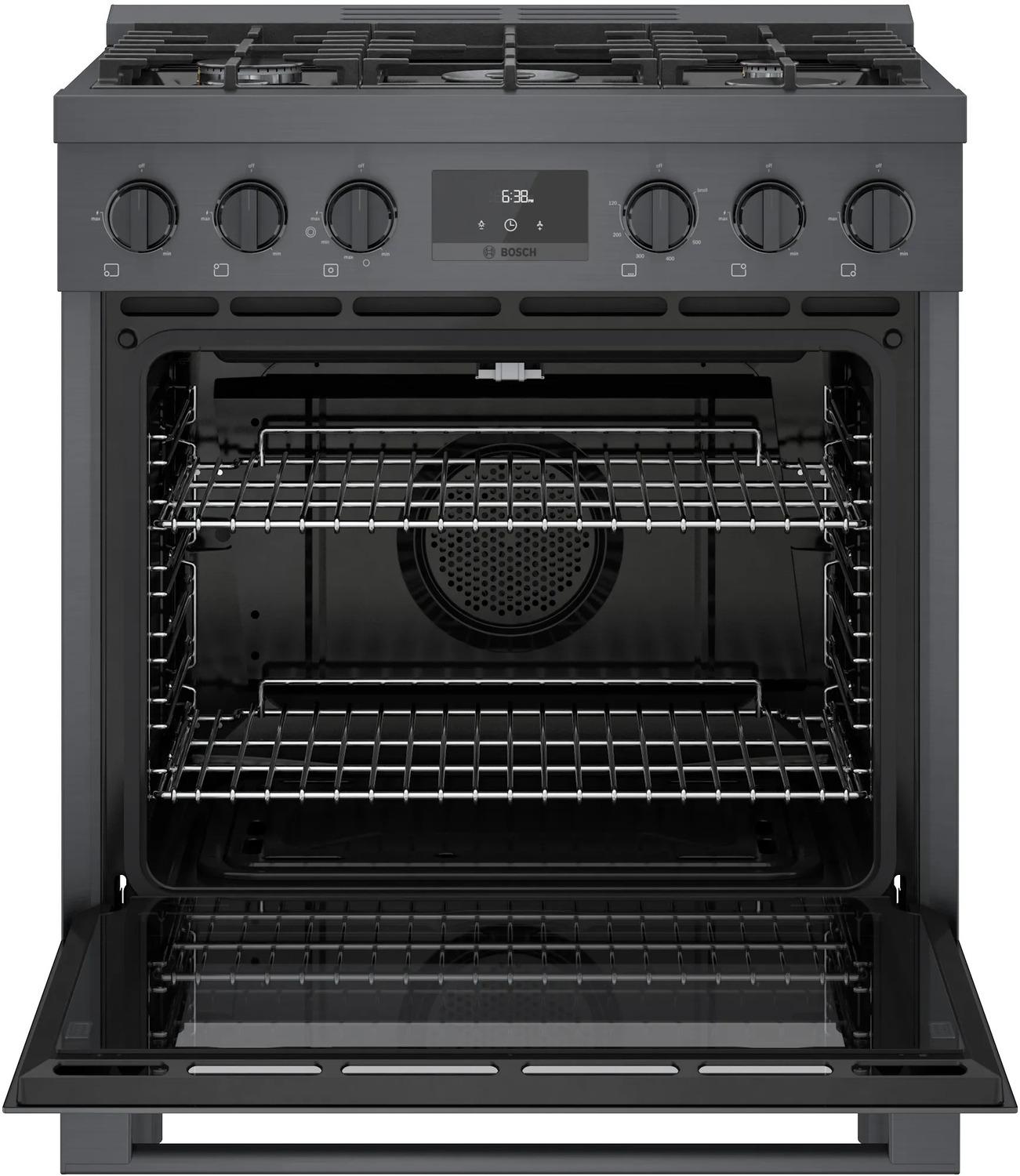 BOSCH HGS8045UC 800 Series Gas Freestanding Range 30'' Black Stainless Steel Hgs8045uc