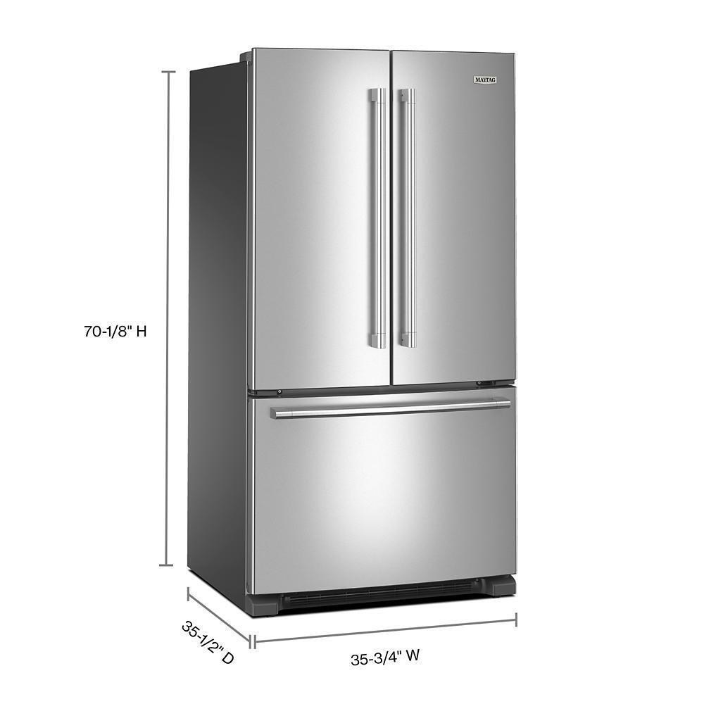 MAYTAG MRFF4236RZ Maytag 36 Inch Wide French Door Bottom Mount Refrigerator With M...