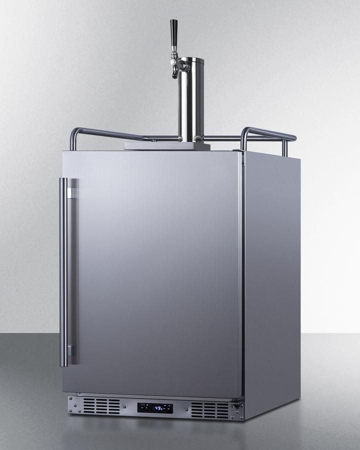 SUMMIT SBC683OS Summit 24"" Wide Built-in Outdoor Beer Kegerator
