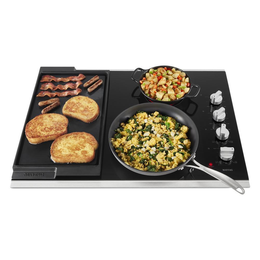 MAYTAG MEC8830HS Maytag 30-inch Electric Cooktop With Reversible Grill and Griddle