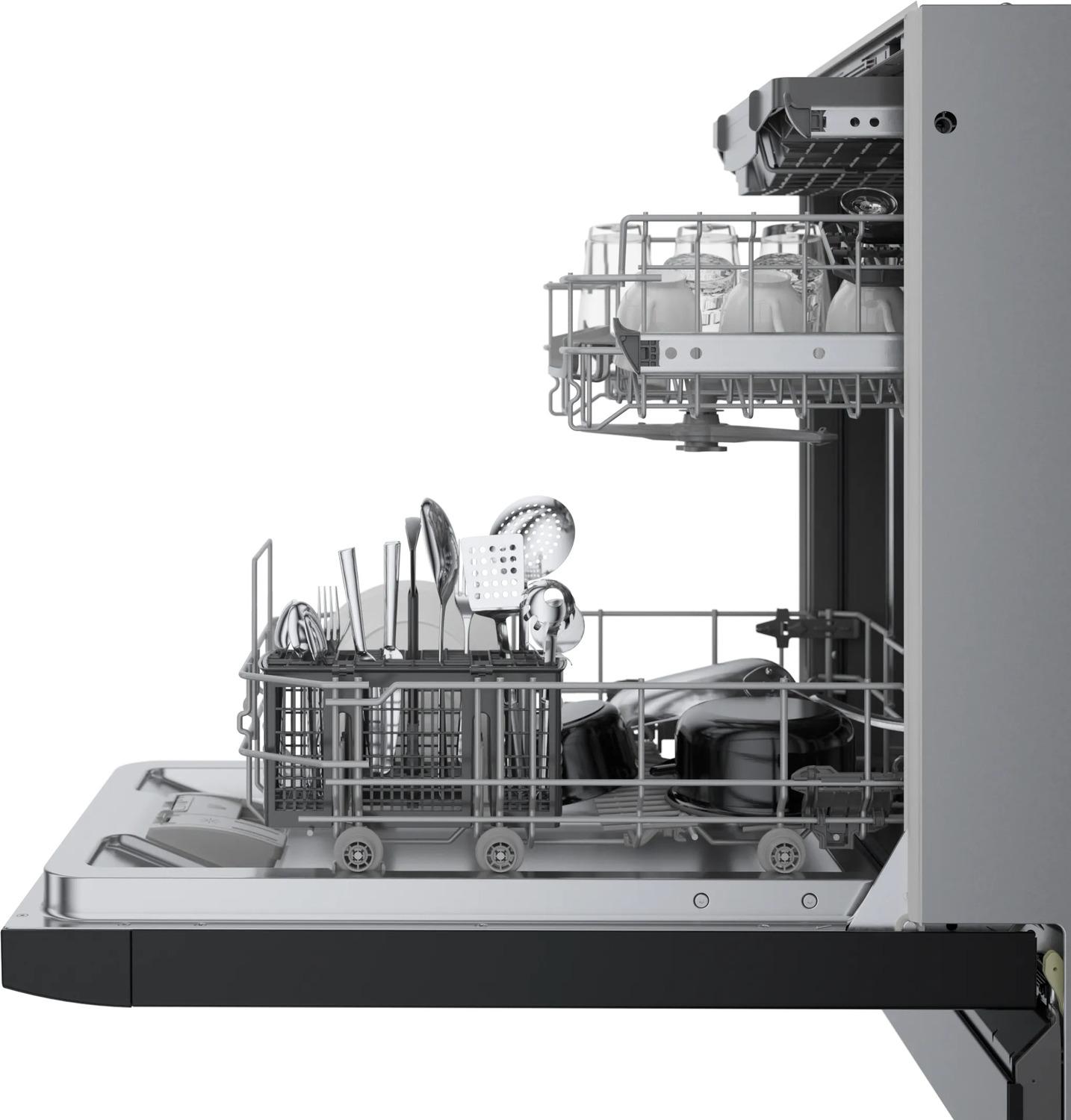 BOSCH SPE53C56UC Bosch 300 Series Dishwasher 17 3/4"" Black Spe53c56uc