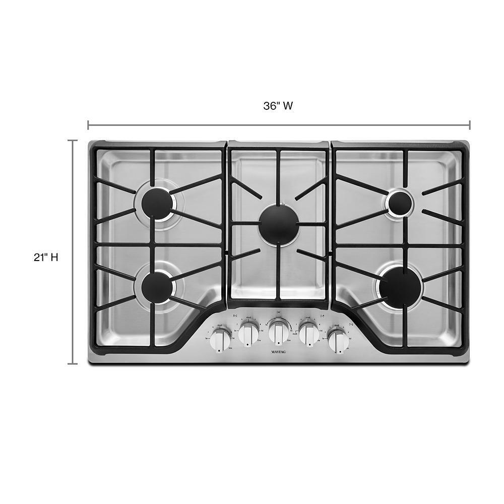 MAYTAG MGC9536DS Maytag 36-inch 5-burner Gas Cooktop With Duraguard Protective Finish