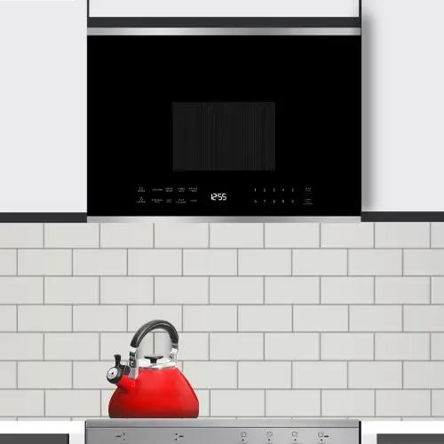 XO APPLIANCE XOOTR24BS XO Appliance 24""w Otr 1000w 300cfm 1.34 Cu Ft - Black Glass