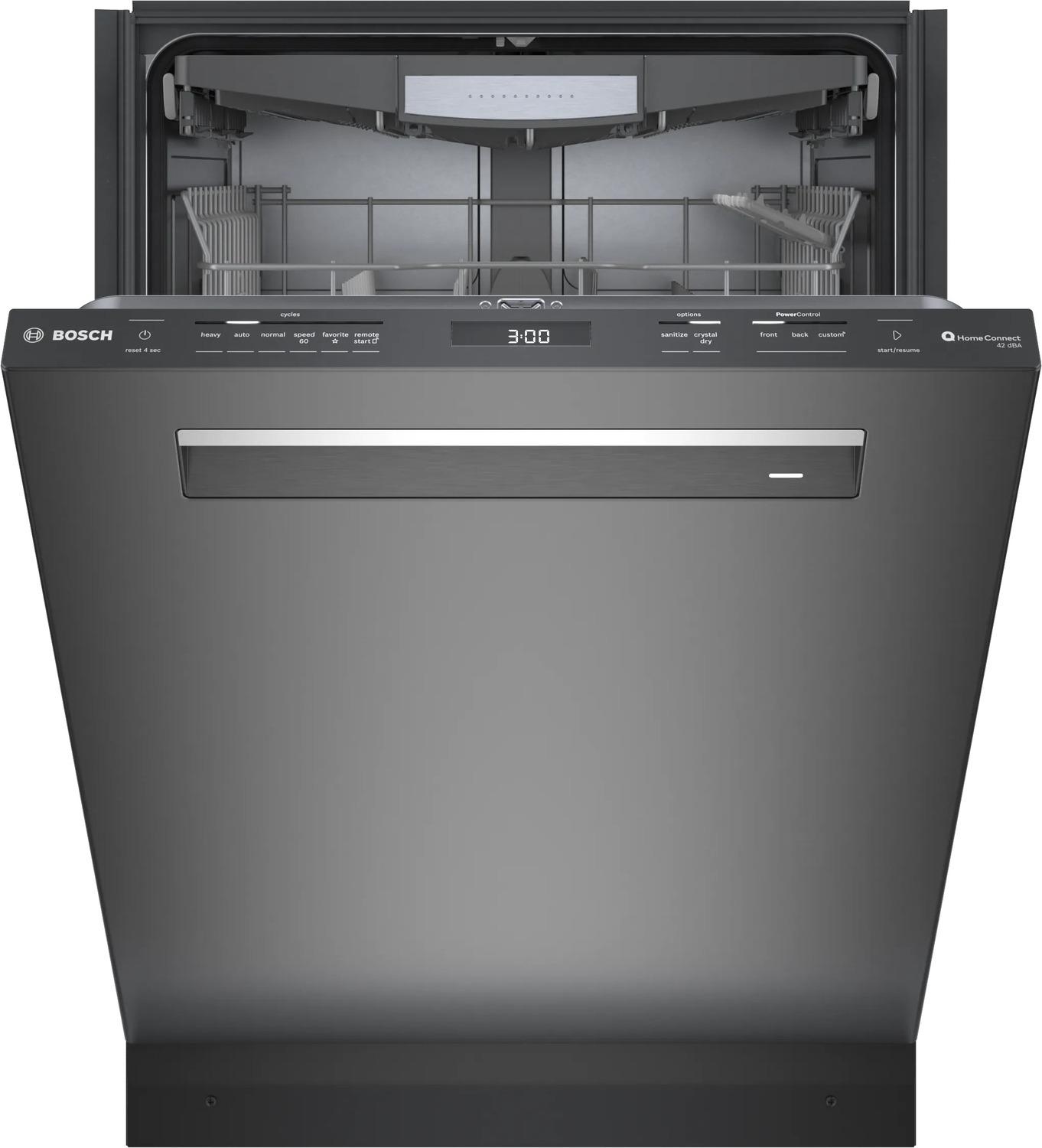 BOSCH SHP78CM4N Bosch 800 Series Dishwasher 24"" Black Inox