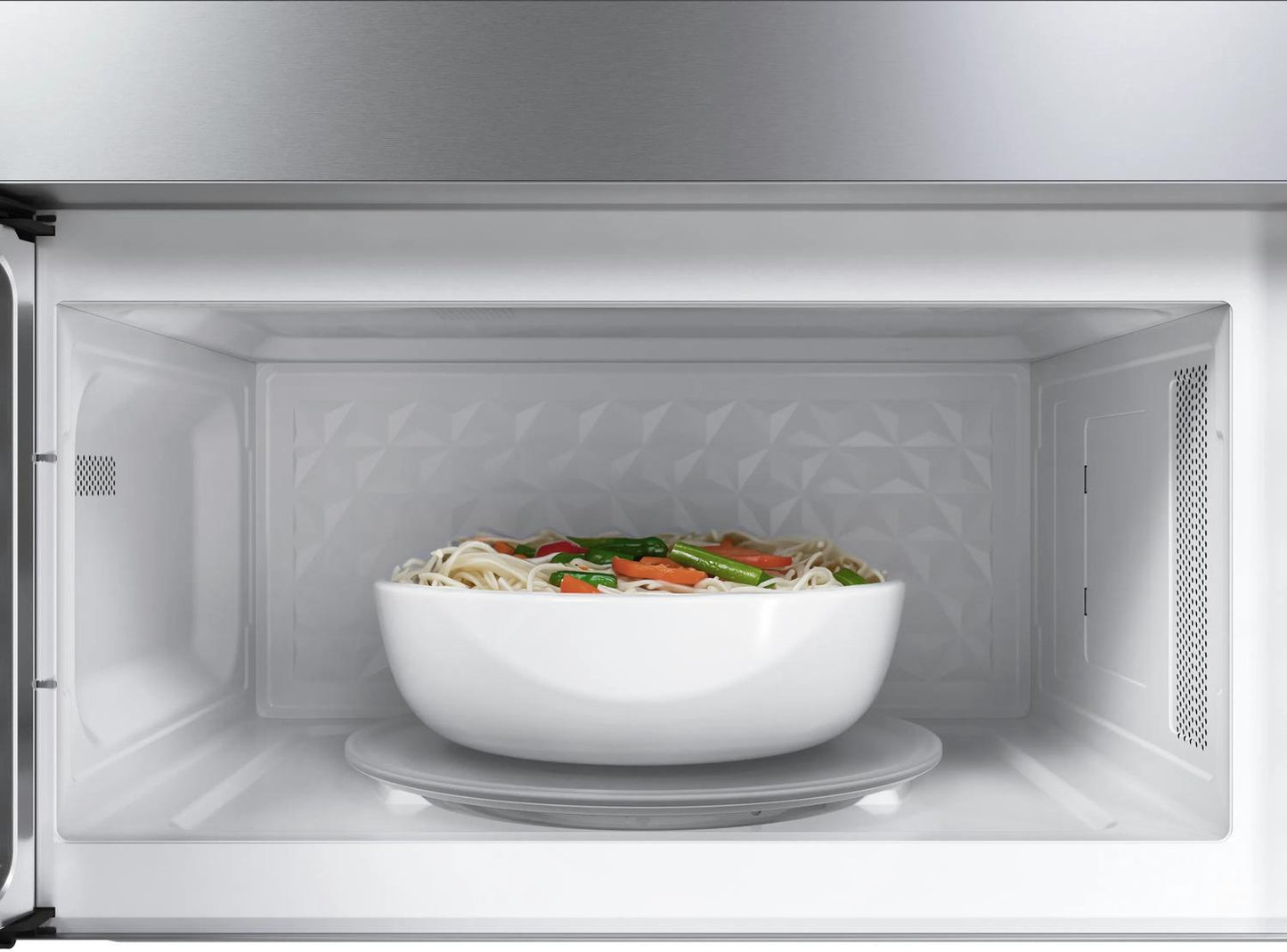 BOSCH HMV3054U 300 Series Over-the-range Microwave 30"" Left Sideopening Door, STAI...