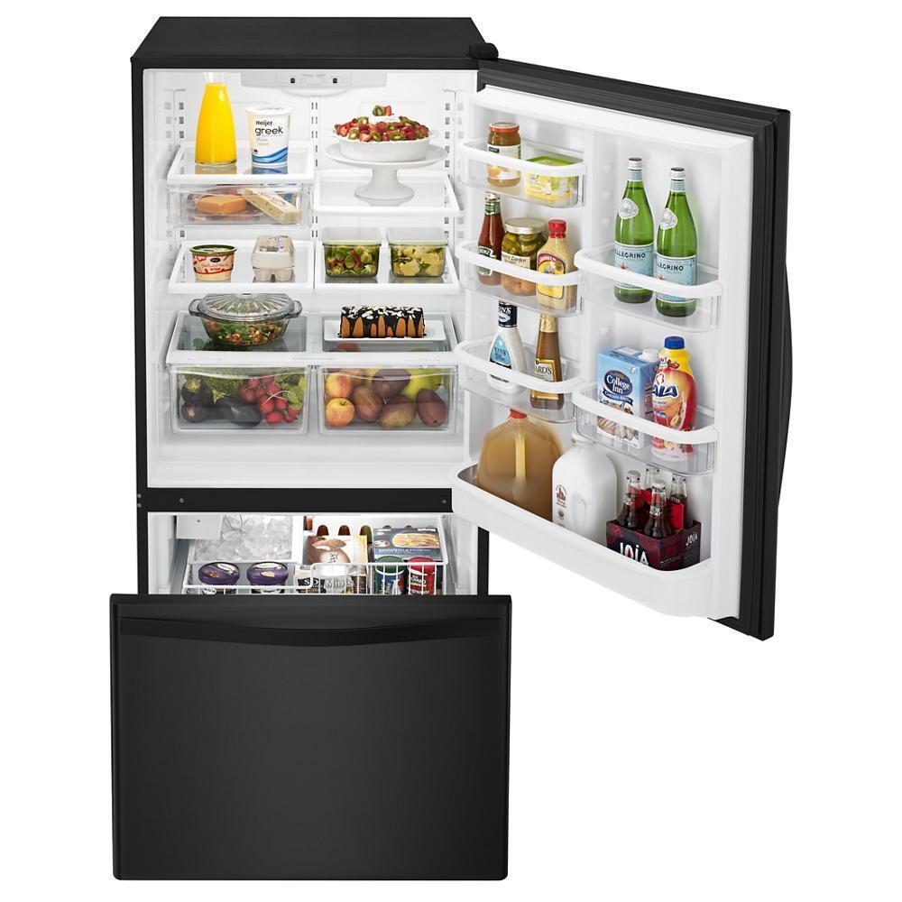 WHIRLPOOL WRB322DMBB Whirlpool 22 Cu. Ft. Bottom-freezer Refrigerator With Freezer Drawer