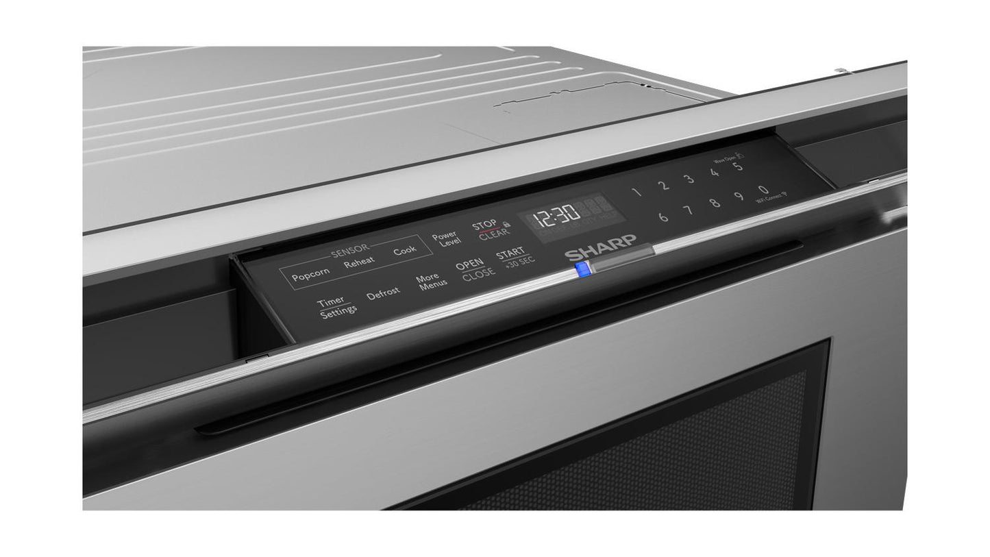 SHARP SMD2479JS 24 In. 1.2 Cu. Ft. 950w Sharp Stainless Steel Smart Easy Wave Open ...