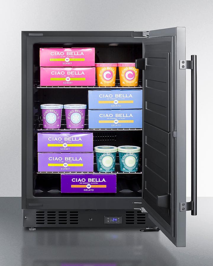 SUMMIT SCFF53BSS Frost-free Built-in Undercounter All-freezer for Residential or COM...