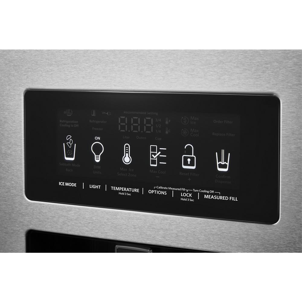 KITCHENAID KRSC700HPS 19.9 Cu Ft. Counter-depth Side-by-side Refrigerator With Exterior I...