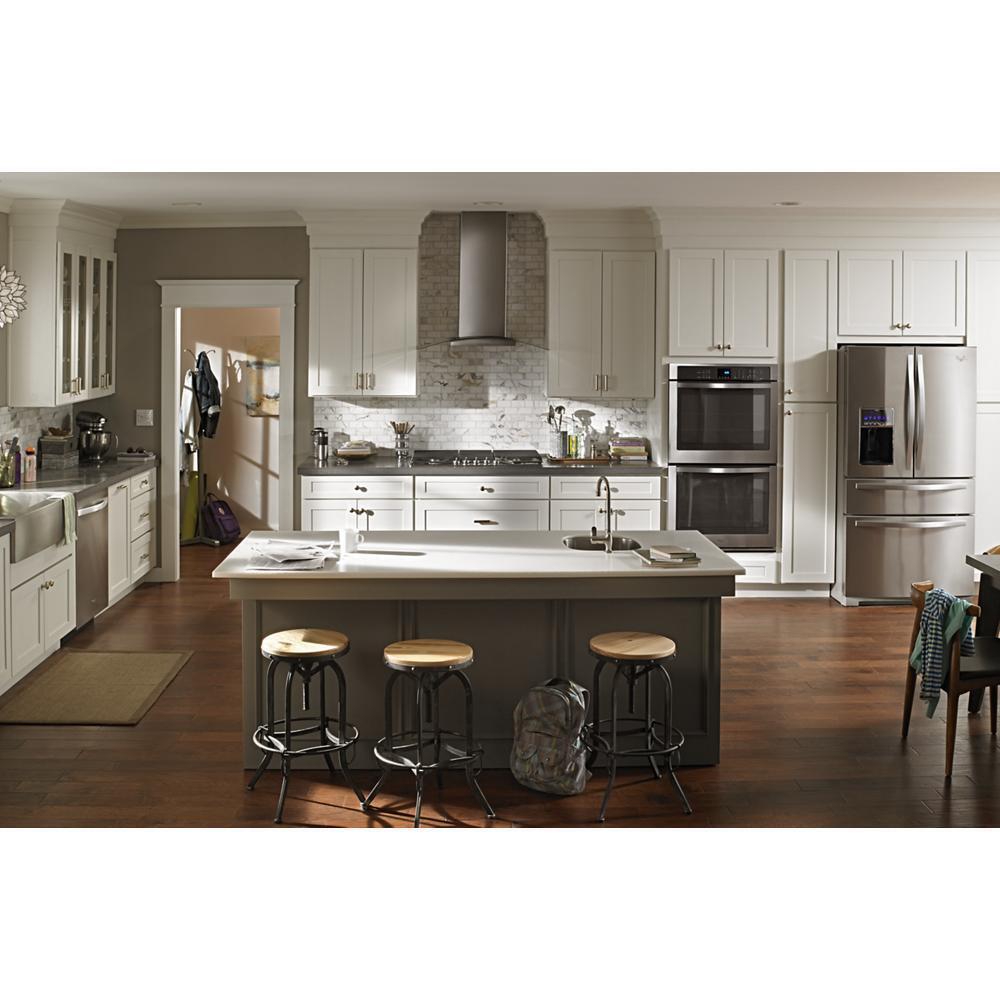 WHIRLPOOL WVW75UC6DS Stainless Steel Whirlpool 36 Inch Convertible Glass Kitchen RANG...