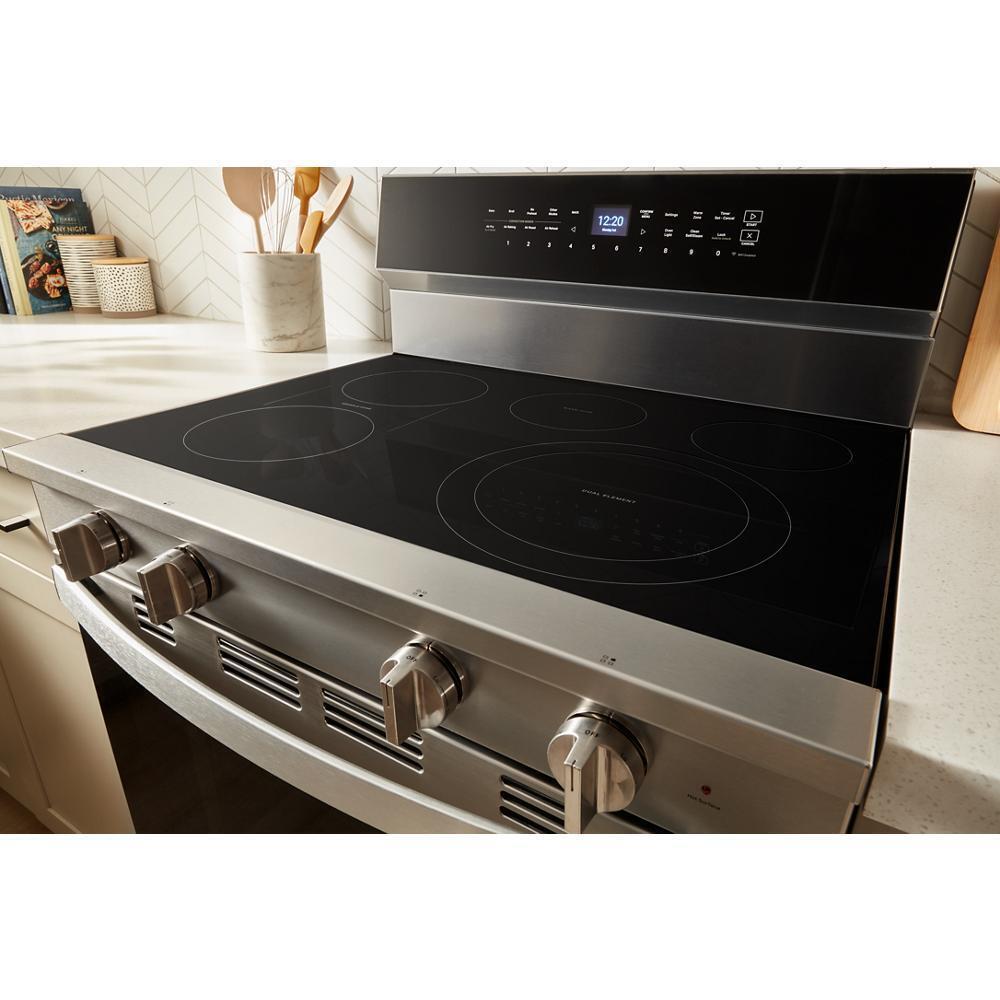 WHIRLPOOL WFES7530RZ 30-inch Smart Electric Range With Air Cooking Technology, WIPECLEAN...