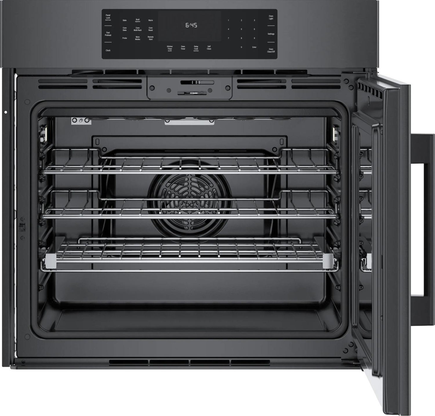 BOSCH HBL8444RUC 800 Series Single Wall Oven 30'' Right Sideopening Door, Black STAI...