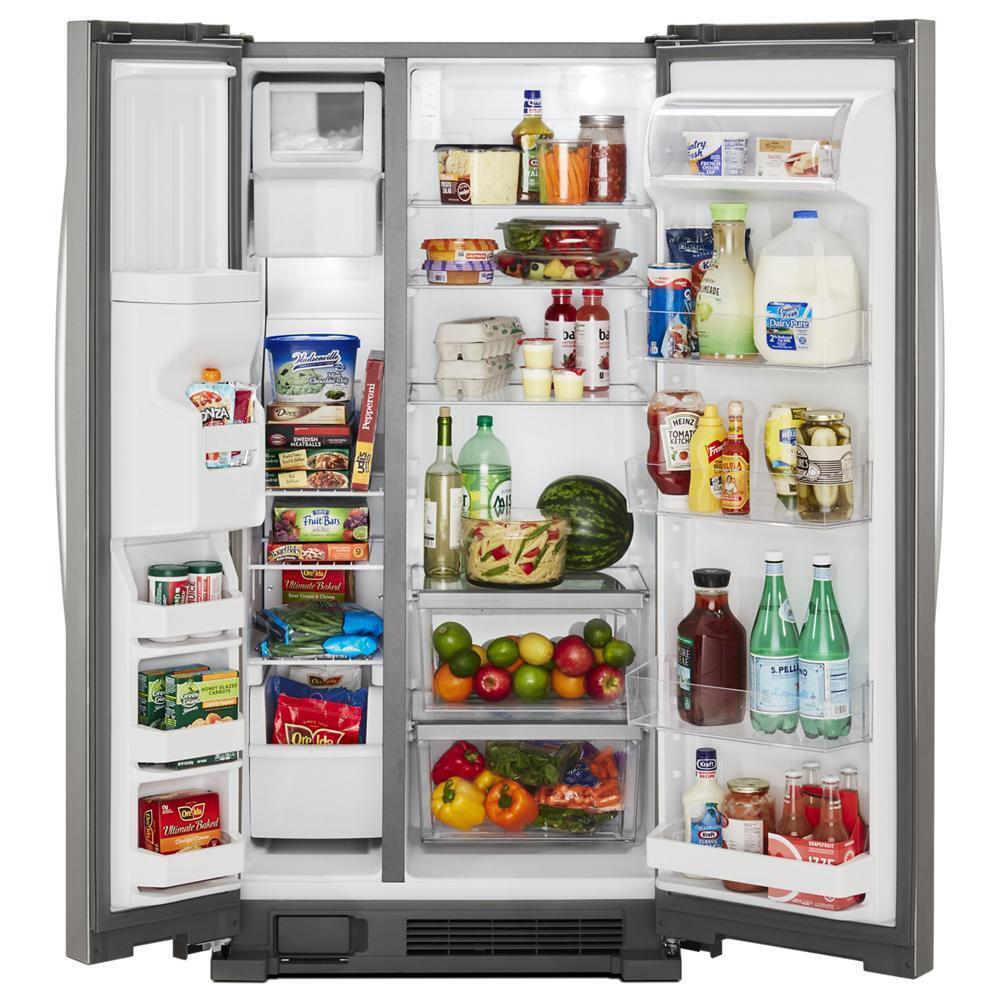 WHIRLPOOL WRS315SDHM Whirlpool 36-inch Wide Side-by-side Refrigerator - 25 Cu. Ft. - ...