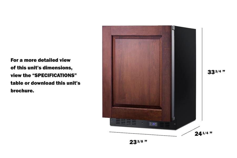 SUMMIT SCFF53BIF Frost-free Built-in Undercounter All-freezer for Residential or COM...