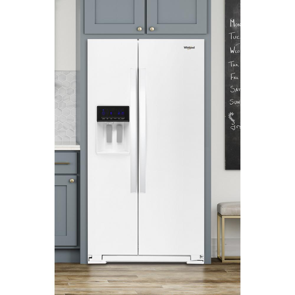 WHIRLPOOL WRS588FIHW Whirlpool 36-inch Wide Side-by-side Refrigerator - 28 Cu. Ft. - ...