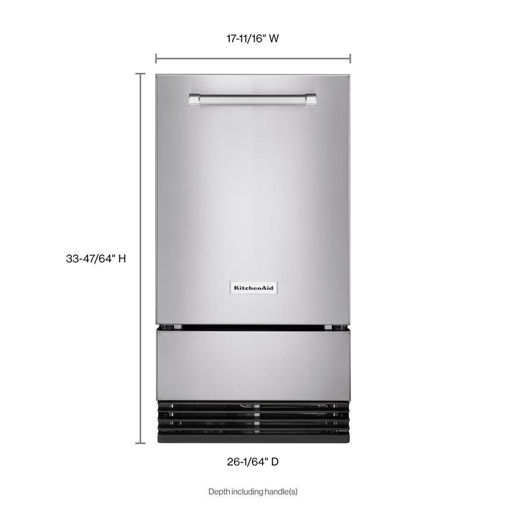 KITCHENAID KUID308HPS Kitchenaid 18'' Automatic Ice Maker With Printshield Finish - PR...