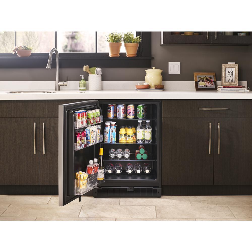 WHIRLPOOL WUR35X24HZ Whirlpool 24-inch Wide Undercounter Refrigerator With Towel Bar ...